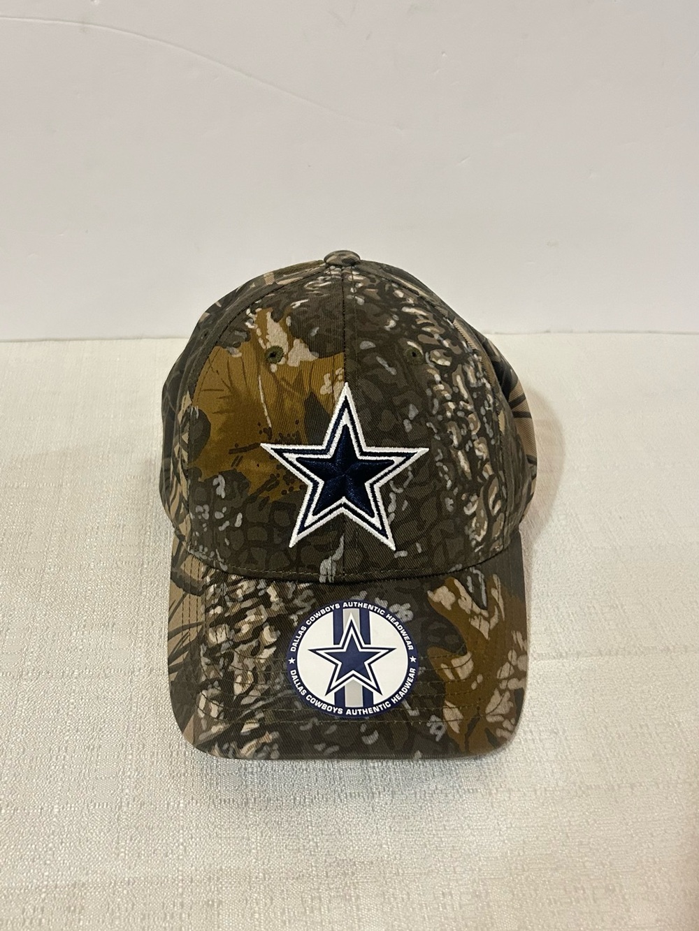 NFL Dallas Cowboys Navy Beige Camo Cap